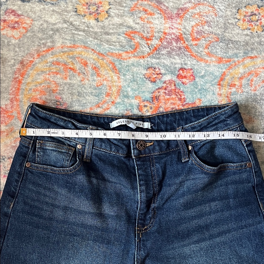 Celebrity Pink Women’s Dark Blue Relaxed Jeans - Picture 3 of 4